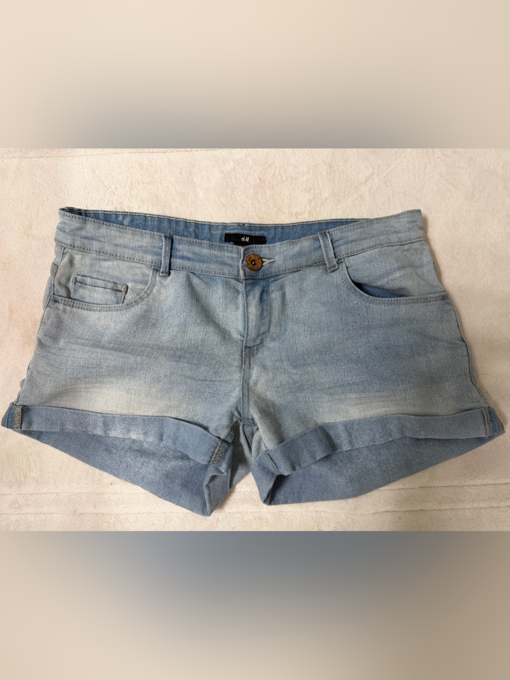 H&M Light Blue Denim Shorts
